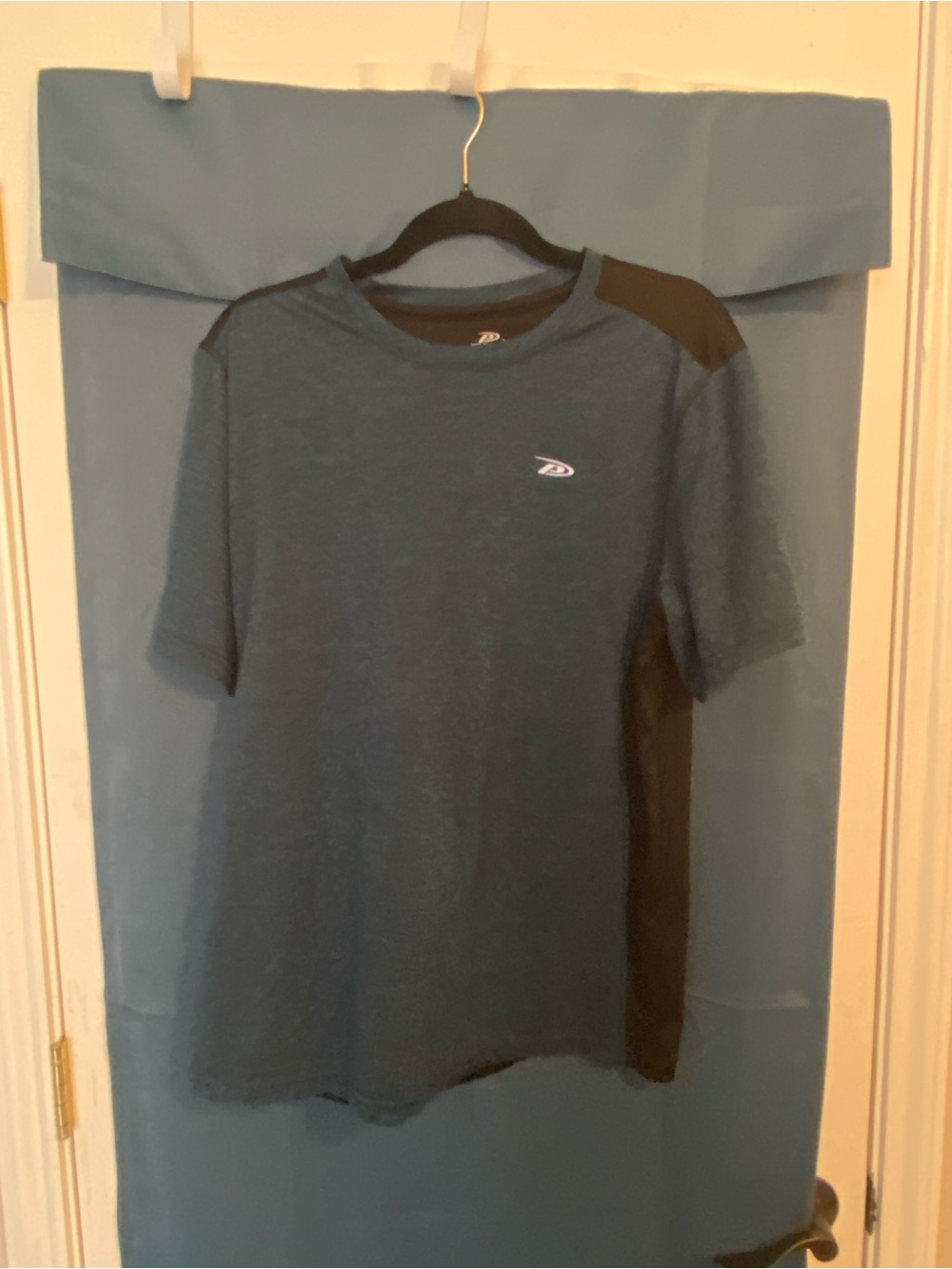 Pro Player Two-Tone Blue and Black Short Sleeve Crew Tee